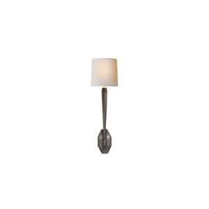 Chart House Ruhlmann Single Sconce in Bronze with Natural Paper Shade 