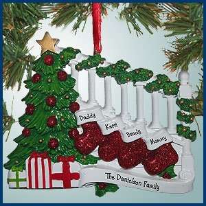  Personalized Christmas Ornaments   Bannister with 