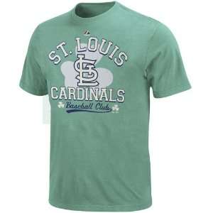   St. Louis Cardinals Irish Hit T Shirt   Light Green
