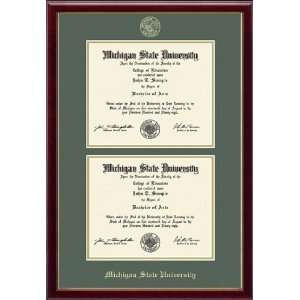    Michigan State Spartans Diploma Frame Double: Sports & Outdoors