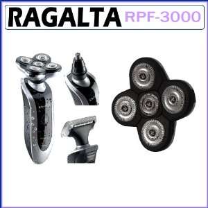 Ragalta RPF 3000 5 Head Rechargable Shaver with Nose and Ear Trimmer 