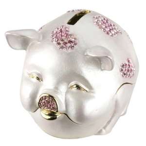  Swarovski Crystal Pave Piggy Bank Box GAD2870 PK: Home 