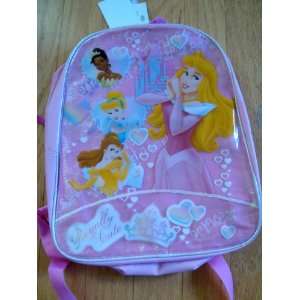  Disney Princess Royally Cute Full Size Pink Backpack 