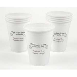  Personalized Disposable Wedding Cups   Tableware & Party Cups 