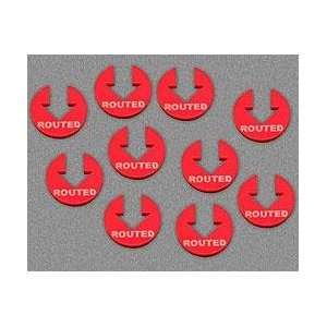  Routed Tokens   Red (Set of 10) Toys & Games