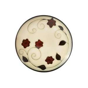 Gourmet Basics by Mikasa Belmont Round Salad Plate with Leaves  