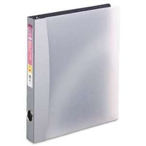   Round Ring Reference Binder, 1 Capacity, Silver Gray