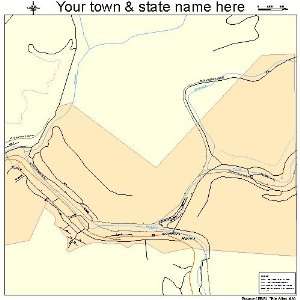  Street & Road Map of Northfork, West Virginia WV   Printed 