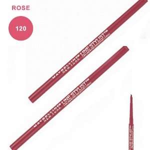    2 PACK Maybelline Line Stylist Lip Liner, Rose #120 Beauty