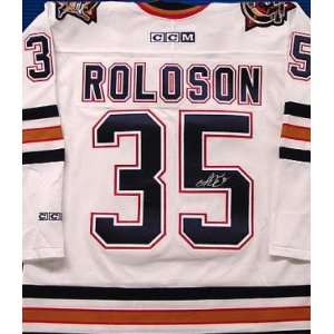 Dwayne Roloson autographed Hockey Jersey (Edmonton Oilers):  
