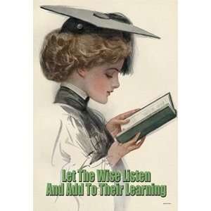  Let the Wise Listen and Add to Their Learning   12x18 