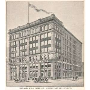  1893 Print National Wall Paper Company Building NYC 