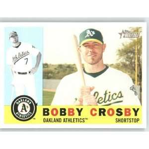 Bobby Crosby / Oakland Athletics   2009 Topps Heritage Card # 277 
