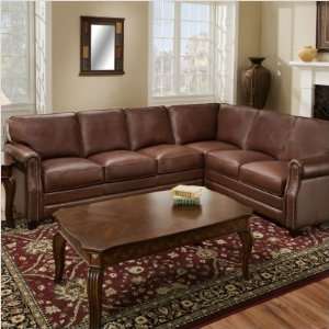  Bundle 75 Breckenridge 2 Piece Leather Sectional Sofa in 