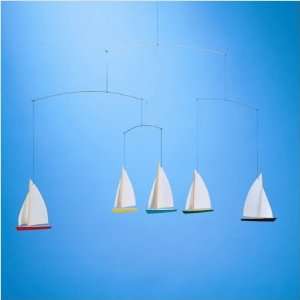  Dinghy Regatta Mobile with Five Ships Baby