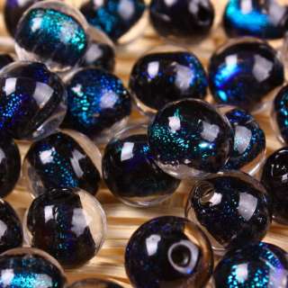 Ga2301 *50Pcs 12mm Lampwork Glass Dichroic Spacer Beads  