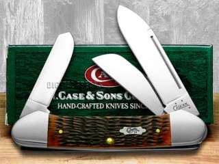 CASE XX Old Red Jigged Bone Gunboat Canoe Pocket Knives  