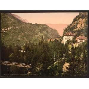   Reprint of Route de la Tête Noire, the hotel, Chamonix Valley, France