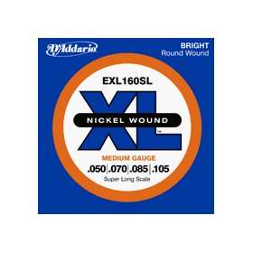   Nickel Super Long Scale Bass Guitar Strings Set: Musical Instruments