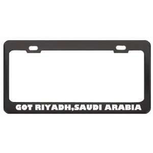 Got Riyadh,Saudi Arabia ? Location Country Black Metal License Plate 