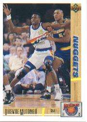 1991 92 Upper Deck Rookie Standouts #29 Dikembe Mutombo  