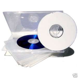100 Clear Single Slim DVD Storage Case Movie Box Holder  