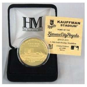  Kauffman Stadium 24KT Gold Commemorative Coin Everything 