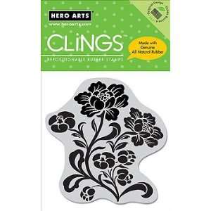 Hero Arts Mounted Rubber Stamp Set Playful Flowers Letters