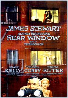 MOVIE POSTER Alfred Hitchcocks Rear Window, 1954  
