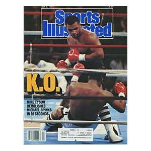  Mike Tyson Unisigned Sports Illustrated  Jul 4 1988 