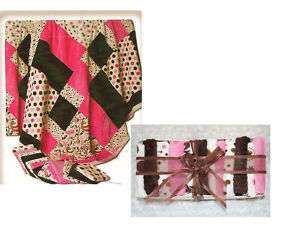 Cuddle Cube Mocha Pink 12 FQ Minky Minkee Fabric Kit  