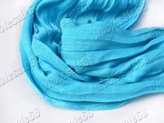 New Blue Fashion Jewelry long Scarves Cotton Neck Soft Scarf pendant 