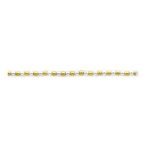  Sterling Silver & Vermeil Beaded Necklace: Jewelry