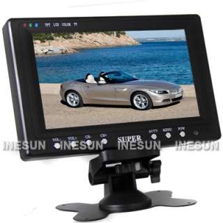 New 7 inch Car TFT LCD Color TV Monitor Remote Control with TV  