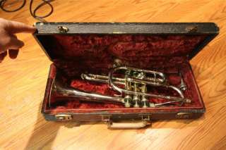 Holton Galaxy Cornet 1965 silver cornet Vintage  