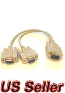 Splitter SVGA Monitor Video Cable For VGA to Dual 2  