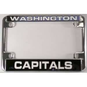   Capitals NHL Chrome Motorcycle RV License Frame