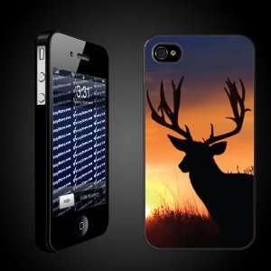  Hunting iPhone Design Big Buck Silouette   BLACK iPhone 