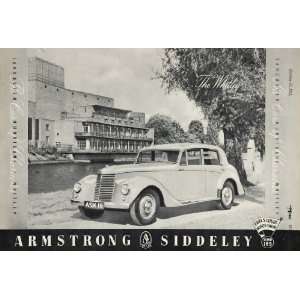  1951 Ad Armstrong Siddeley Whitley Sedan British Car 
