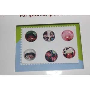  Monchhichi Home Button Sticker for Apple Ipad/iphone 3g/4g 