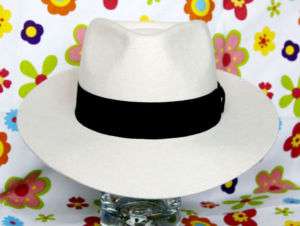 MICHAEL JACKSON MJ White Fedora Wool Hat Cap Costume !!  