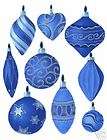 blue christmas iron on fabric appliques wild4 color buy it