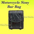 NEW MOTORCYCLE LEATHER SISSY BAR TRAVEL BAG FOR HARLEY SOFTAIL 