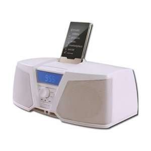  White Dual Alarm Speaker System With Zune Dock  