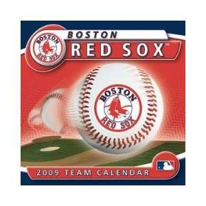 BOSTON RED SOX 2009 MLB Daily Desk 5 x 5 BOX CALENDAR:  