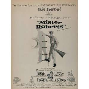  1955 Movie Ad Mister Roberts Henry Fonda James Cagney 