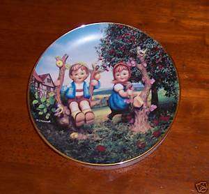 Apple Tree Boy and Girl, Hummel Plate, Danbury Mint  