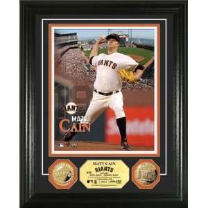   Matt Cain San Francisco Giants Gold Coin Photo Mint 