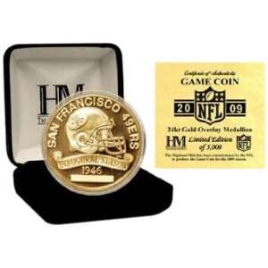  NFL San Francisco 49ers 24KT 2009 Gold Game Coin Sports 