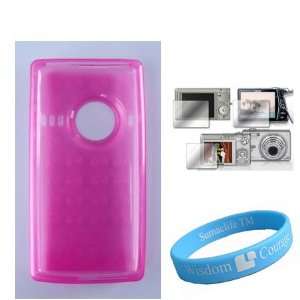 Flip Mino HD 2nd generation TPU Silicone Pink Skin + Screen Protector 